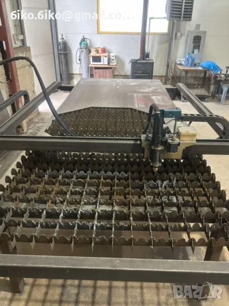 СНЦ Плазма, произведена в Разград - 180А Размери на масата 3500мм х 1500мм. Комплект с компютър и мо, снимка 1