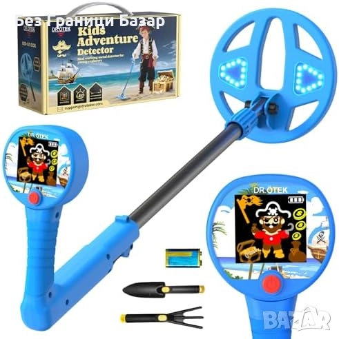 Нов Лек детски металдетектор с регулируема дължина и инструменти за игра, снимка 1