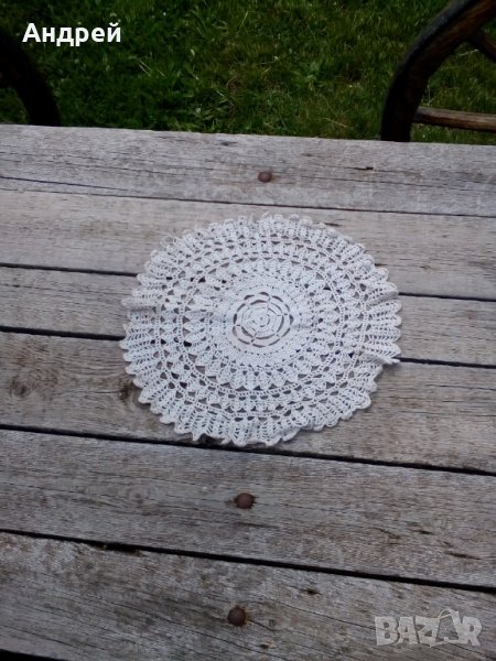 Стара плетена покривка #16, снимка 1