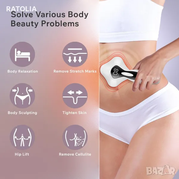 Масажор за отслабване, безжичен, антицелулитен, за ремоделиране на тялото, снимка 1