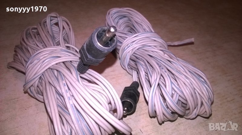 КАБЕЛИ ЗА ТОНКОЛОНИ С ЧИНЧОВЕ-2Х9М-ВНОС ШВЕИЦАРИЯ, снимка 1