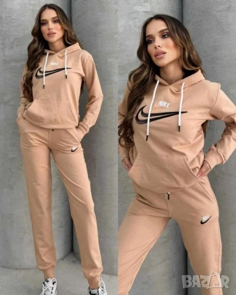 дамски памучен екип с бродирано лого nike , снимка 1
