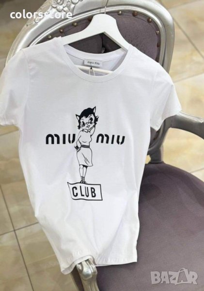 Дамска бяла тениска  MiuMiu IM226, снимка 1