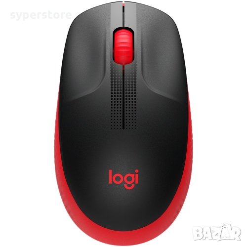 Мишка Безжична Блутут Logitech M190 Червена 1000dpi 3btn Оптична Wireless Mouse, снимка 1