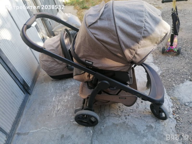 Chipolino Комбинирана количка Аура 3 в 1 Фрапе лен меланж, снимка 1