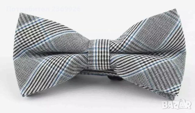 Папионка за костюм-памучна тип Pre-tied bow tie, снимка 1