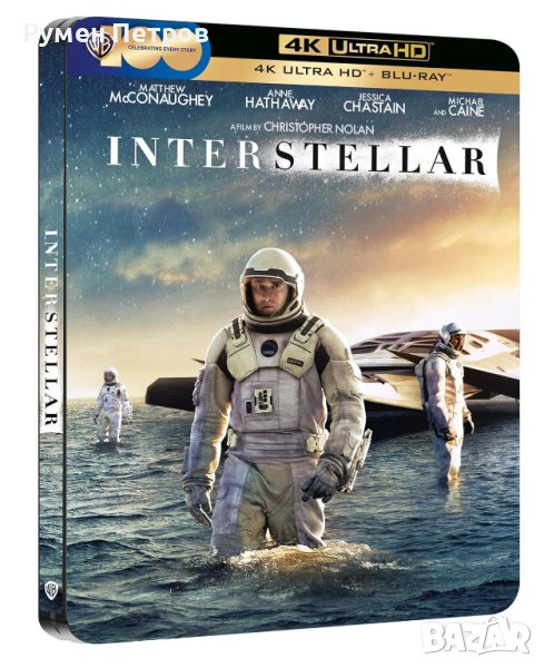 INTERSTELLAR - ИНТЕРСТЕЛАР - нов 4К + блу рей стилбук, снимка 1