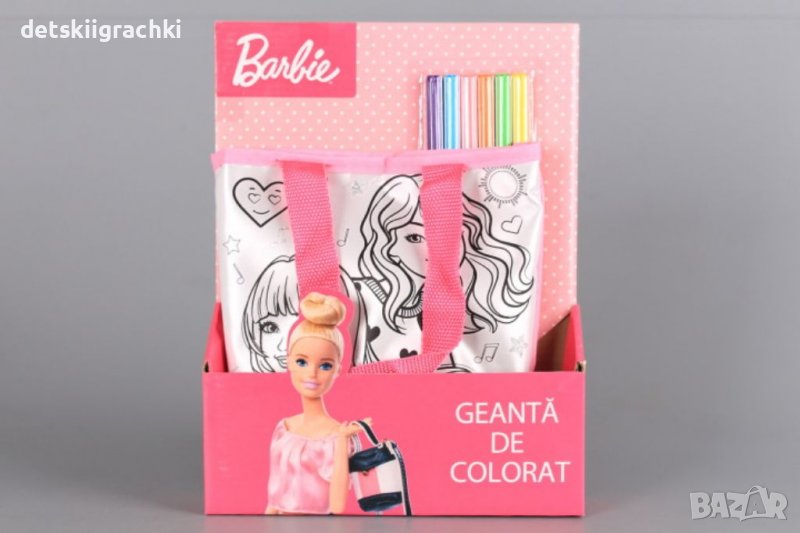 Чантичка за оцветяване Barbie - креативен комплект , снимка 1