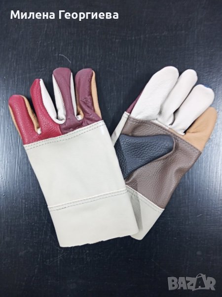 РАБОТНИ РЪКАВИЦИ ЕСТЕСТВЕНА КОЖА , снимка 1