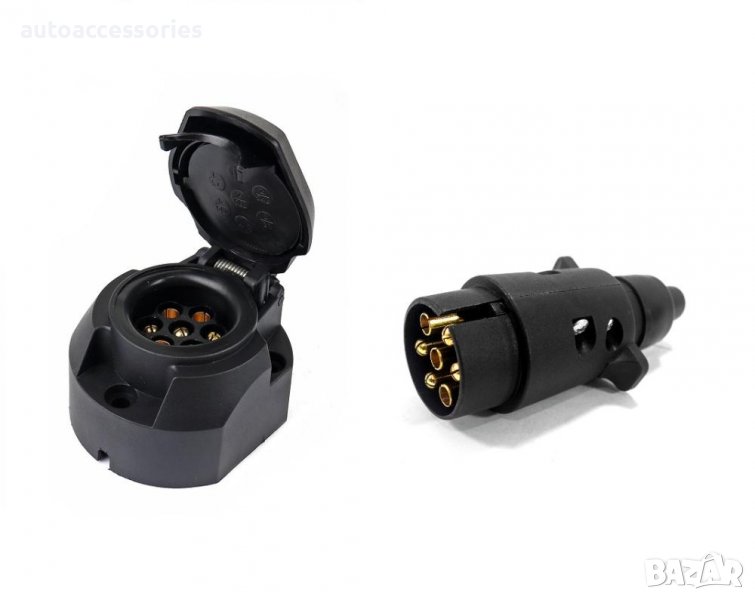 3000041162 Букса ремарке комплект щепсел + гнездо PVC, снимка 1