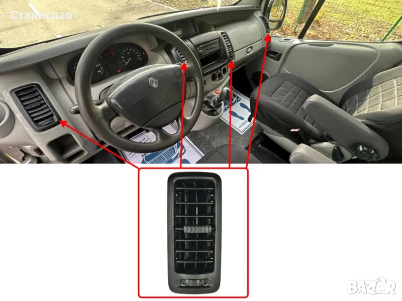 Преден въздуховод за Nissan Primastar, снимка 1