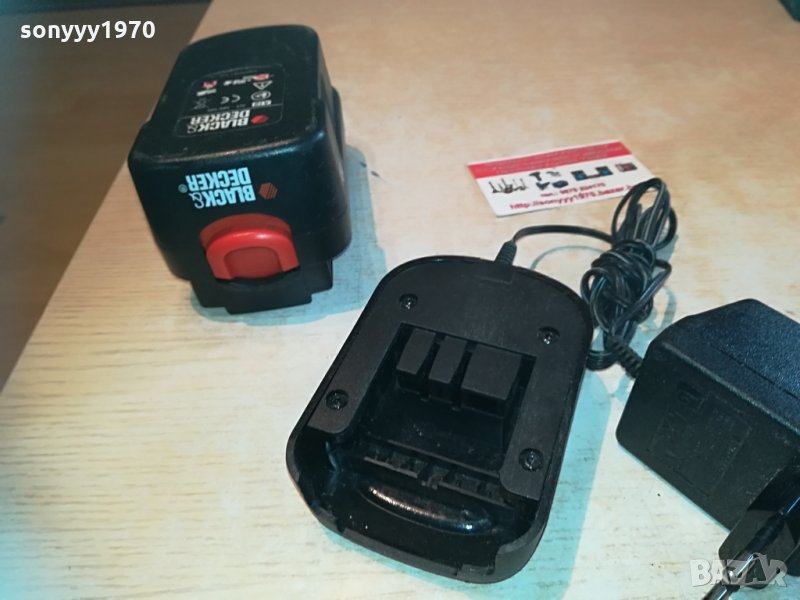 black & decker battery 18v+charger 0805211835, снимка 1