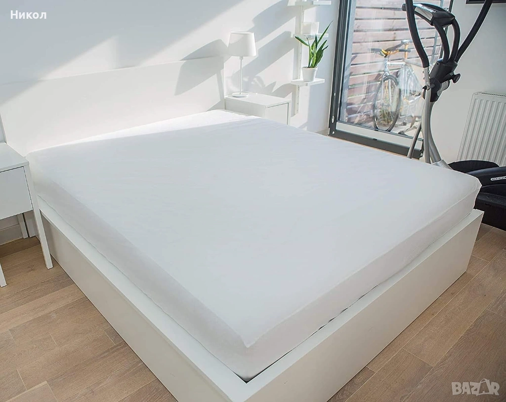 Непромокаем протектор за матрак Abeil - Biome Terry Cloth 160 x 200 см, снимка 1