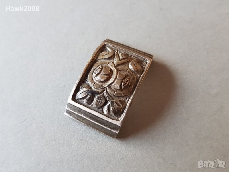 Възрожденска сребърна част колан гривна кюстек пафти, снимка 1