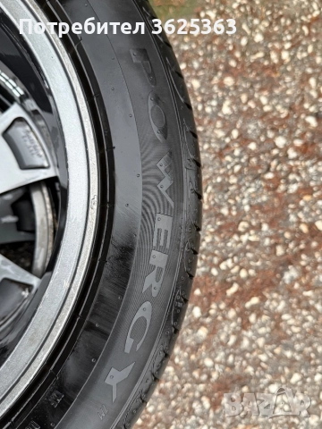 Джанти от Хонда Акорд 5×114,3 17" с гуми Pirelli Powergy 225/50/17, снимка 5 - Гуми и джанти - 52952027