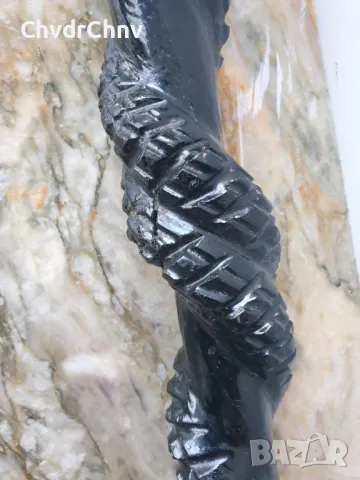 Стар антикварен дървен бастун/змия-кобра/ръчна дърворезба 92см, снимка 6 - Антикварни и старинни предмети - 48853076