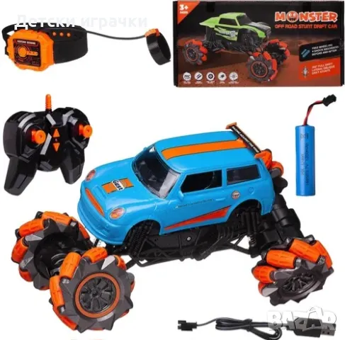 Кола с дистанционно джип всъдеход Monster със сензор