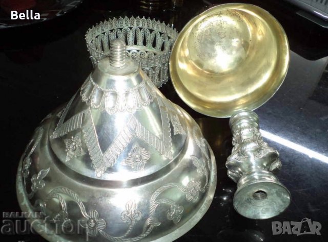 сребърна чаша потир, снимка 7 - Антикварни и старинни предмети - 26384618
