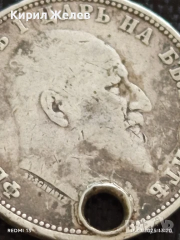 Сребърна монета 1 лев 1910г. Царство България продупчена за НАКИТ, НОСИЯ, КОЛЕКЦИЯ 40475, снимка 10 - Нумизматика и бонистика - 50986225