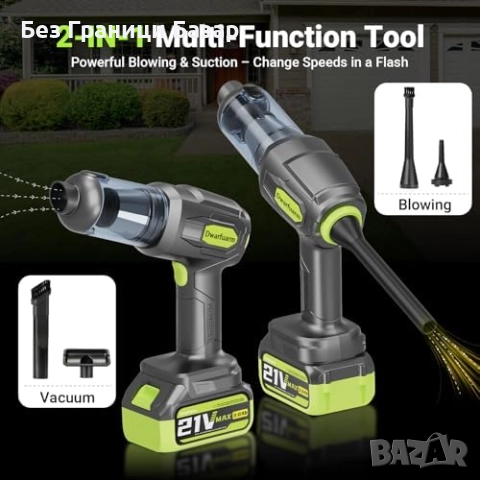 Нова Мощна безжична 4 в 1 прахосмукачка за кола дом със силно засмукване, снимка 3 - Прахосмукачки - 51902798