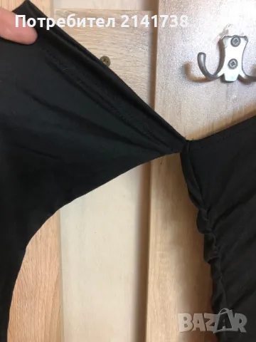 Черна дълга рокля с голо рамо, снимка 5 - Рокли - 48107850