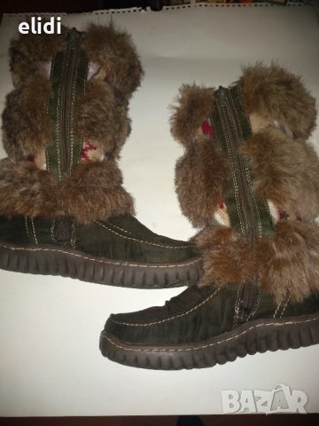Чудесни ботушки естествена кожа с велур и кожа, снимка 6 - Бебешки боти и ботуши - 43172149