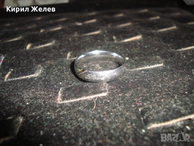 МЪЖКА ХАЛКА с НАДПИС REAL LOVE БЛАГОРОДНА НЕРЪЖДАЕМА СТОМАНА ВИСОКО КАЧЕСТВО 20620, снимка 9 - Пръстени - 32318599