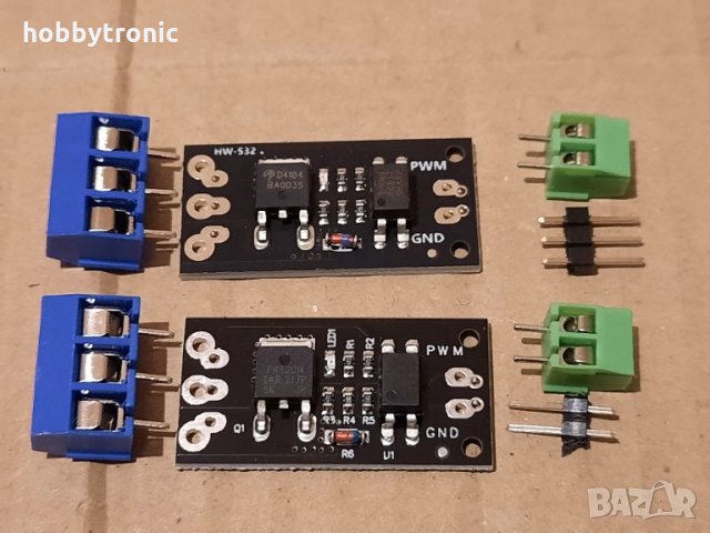 Arduino MOSFET opto switch, модул с оптична изолация 