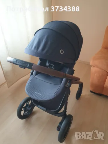 Бебешка количка Maxi Cosi Plaza + 2 в 1 Essential Graphite, снимка 2 - Детски колички - 50413159