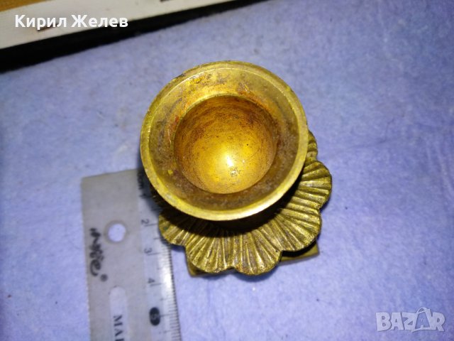 СТАР БРОНЗОВ СВЕЩНИК - ЦВЕТЕ За ДОМА ВИЛАТА РЕТРО ИНТЕРИОР КОЛЕКЦИЯ 42687, снимка 8 - Декорация за дома - 43827901