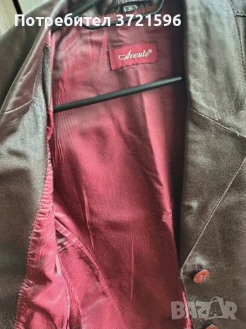 Кожено сако, размер М, снимка 2 - Сака - 52824208