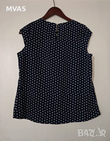 Нова тъмно синя дамска блуза на сърчица L размер, снимка 2 - Корсети, бюстиета, топове - 49413543