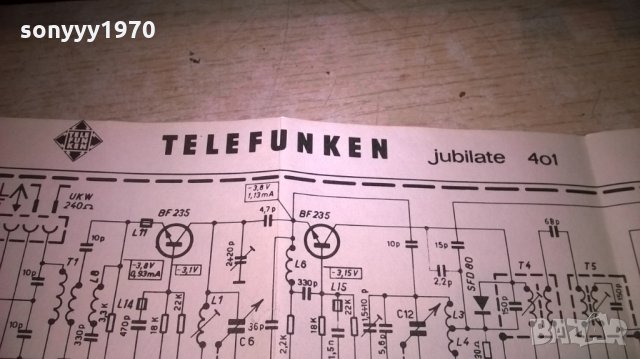 TELEFUNKEN JUBILATE 401 RECEIVER-ВНОС ШВЕИЦАРИЯ, снимка 13 - Ресийвъри, усилватели, смесителни пултове - 27170351