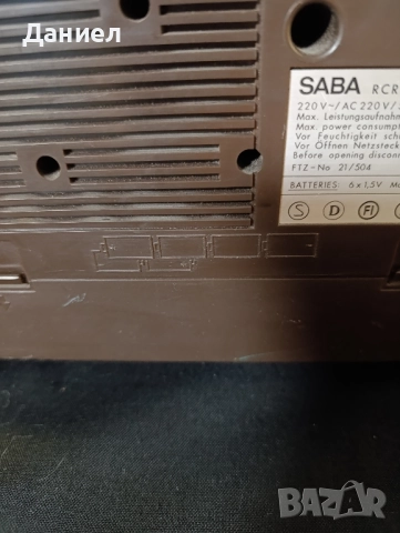 Касетофон SABA RCR 445, снимка 9 - Радиокасетофони, транзистори - 52310551