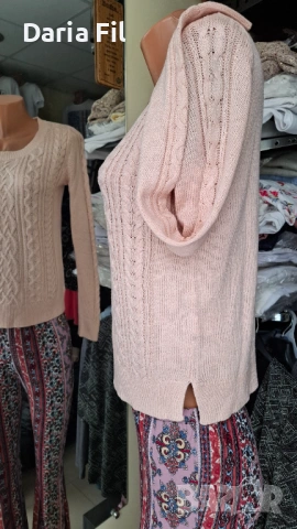 Блузи плетиво с плетеници и по ръкавите, снимка 11 - Блузи с дълъг ръкав и пуловери - 53376965