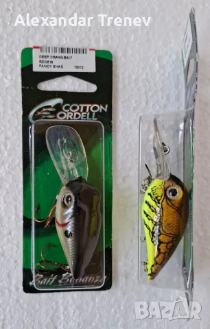 Воблери-Rebel,Bomber,Cotton cordell,Abu garcia, снимка 6 - Екипировка - 49072741