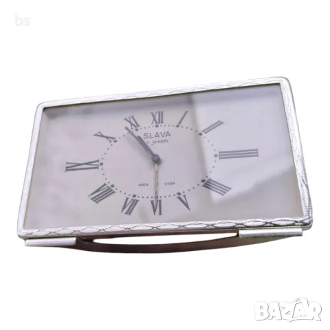 Ретро механичен будилник Slava (обслужен), снимка 3 - Антикварни и старинни предмети - 49842249