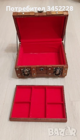 кутия за бижута дървена за ценители , снимка 4 - Антикварни и старинни предмети - 50566781