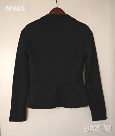 Ново дамско черно сако XS S размер есенно офис сако с дълъг ръкав, снимка 2 - Сака - 49409865