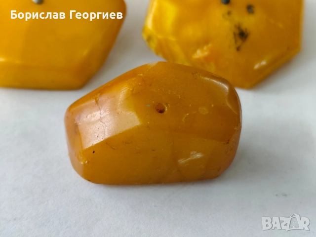 Руски кехлибар ръкавели, снимка 2 - Колекции - 52288521