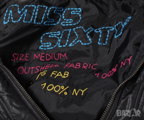 Miss Sixty оригинално дамско черно дълго яке М , снимка 13 - Якета - 27571132