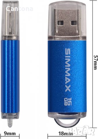 SIMMAX 16GB USB 2.0 флаш устройство с LED индикатор 16GB, снимка 5 - USB Flash памети - 39259849