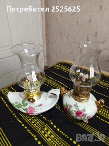 Декоративни порцеланови лампи - 2 броя, снимка 2 - Други стоки за дома - 51863742