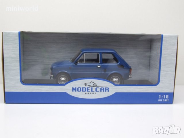 Fiat Polski 126p малко Полско Фиатче 1972 - мащаб 1:18 MCG моделът е нов в кутия, снимка 9 - Колекции - 40330281