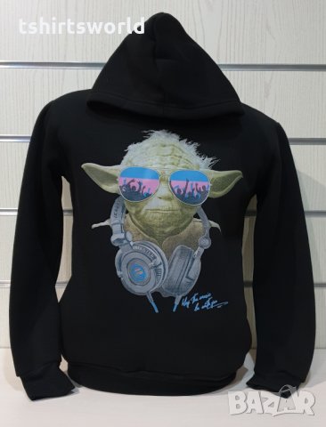 Нов мъжки суичър с трансферен печат Йода, Междузвездни войни, STAR WARS, снимка 5 - Суичъри - 34832841