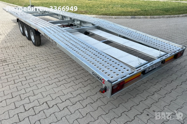 Двойна автоплатформа под наем / 8.50м Х 2.10м / 2720кг полезен товар, снимка 2 - Ремаркета - 44750282