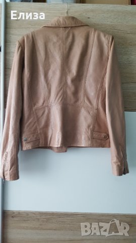 nude Дамско мото байк яке ЕСТЕСТВЕНА КОЖА голям размер рокерия Bon'a Parte, снимка 4 - Якета - 32259906