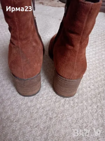 Велурени дамски боти, снимка 4 - Дамски боти - 48758001