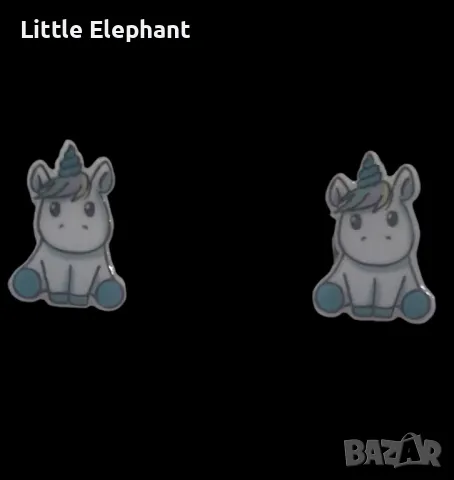 Обеци"Sweet baby uniqorn",pink,колекция:Animals/нови