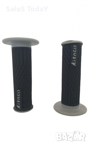 Комплект гумени ръкохватки за мотор, сиви